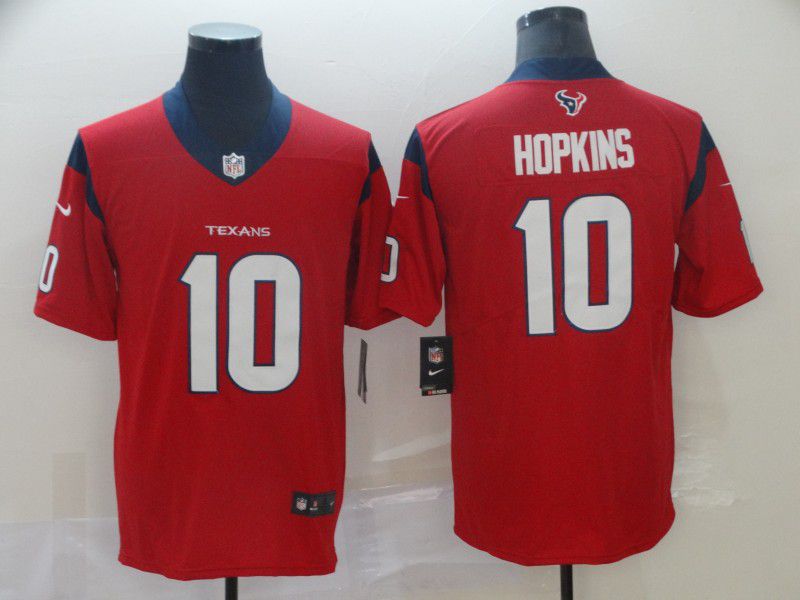 Men Houston Texans #10 Hopkins Red Nike Vapor Untouchable Limited Player NFL Jerseys->houston texans->NFL Jersey